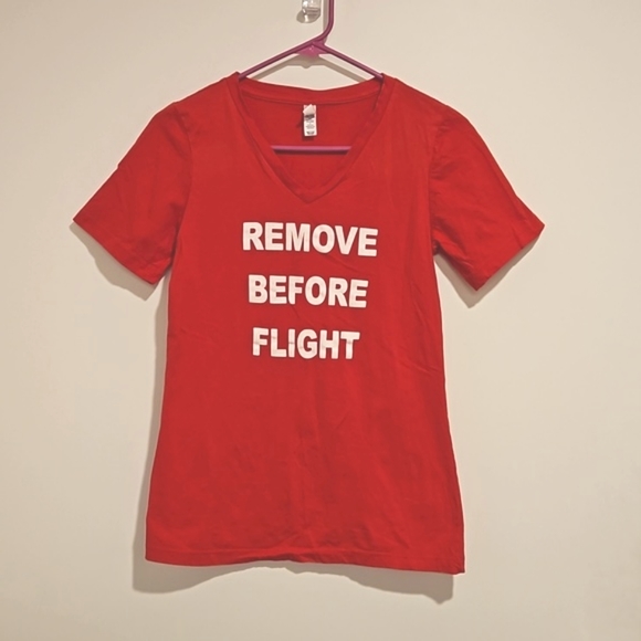 'Remove Before Flight' perfect gift for your airline friends Small EUC red - Picture 1 of 5